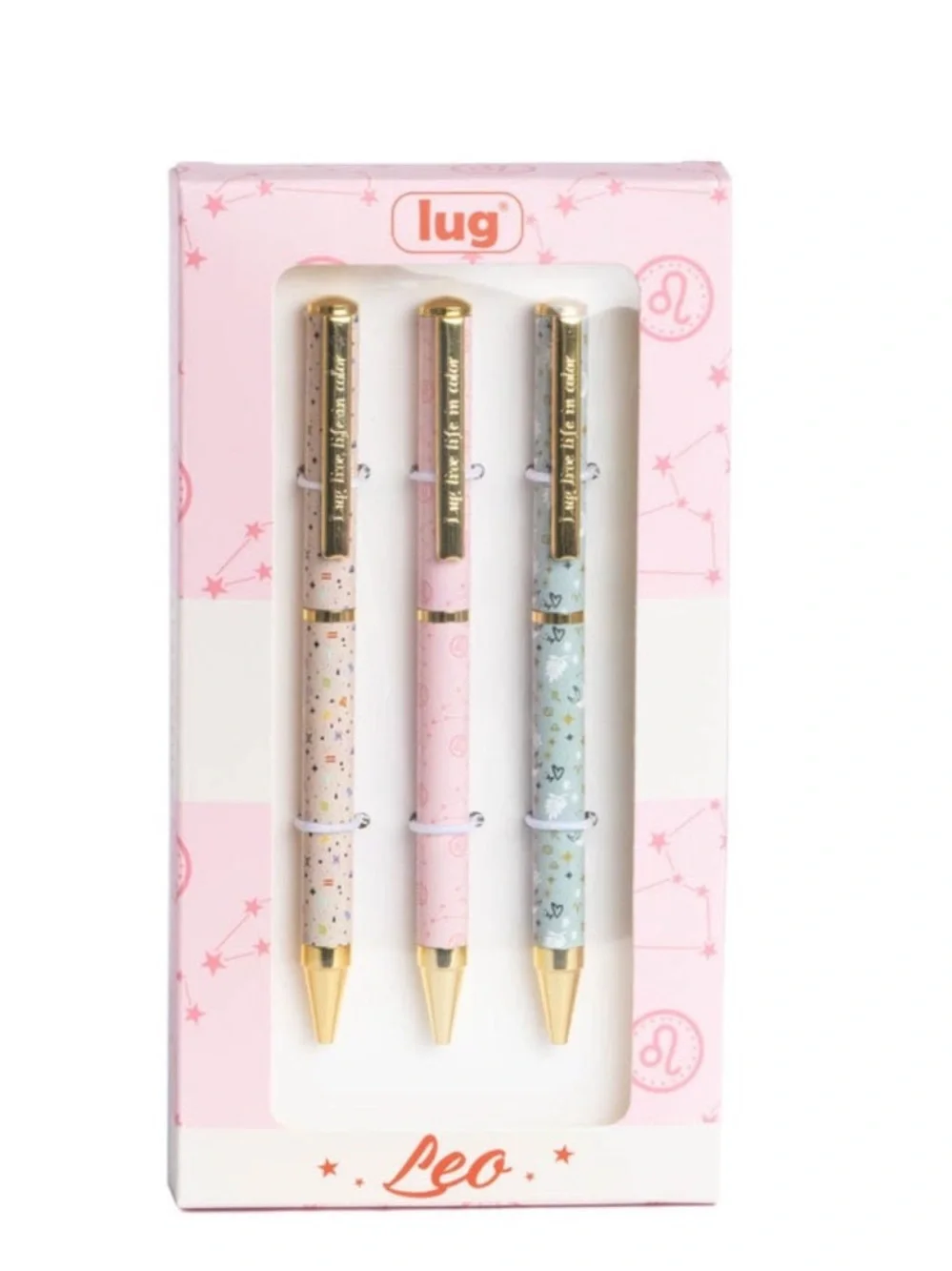 Lug Pens 3pk - Zodiac Leo